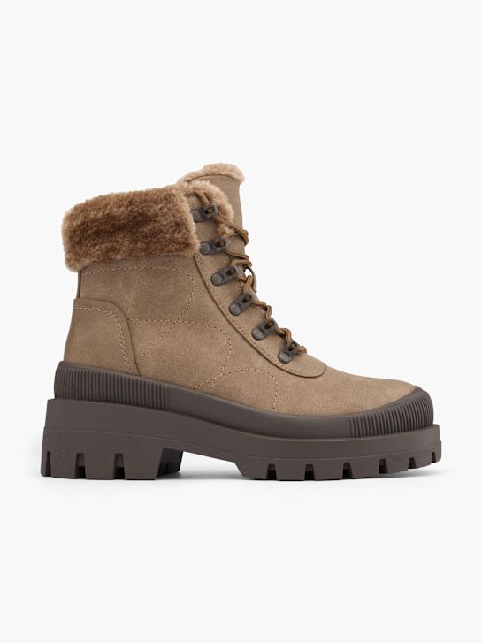 passarela lace-up bota taupe deichmann