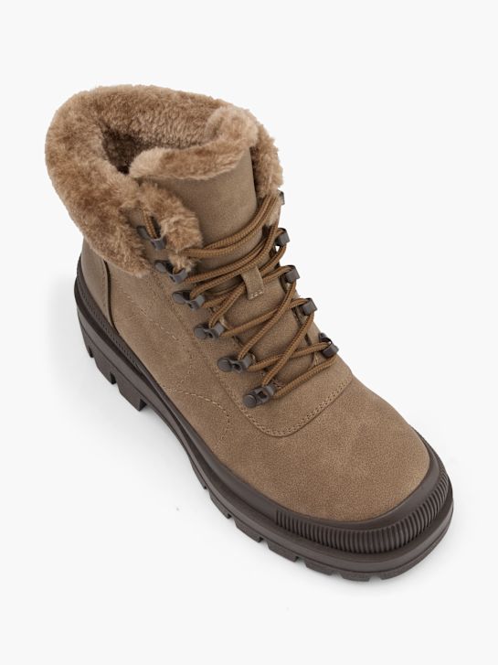 passarela lace-up bota taupe deichmann