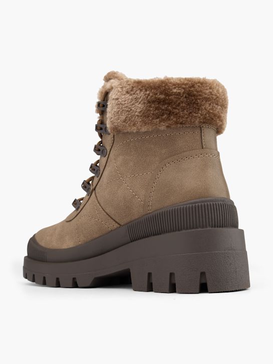 passarela lace-up bota taupe deichmann