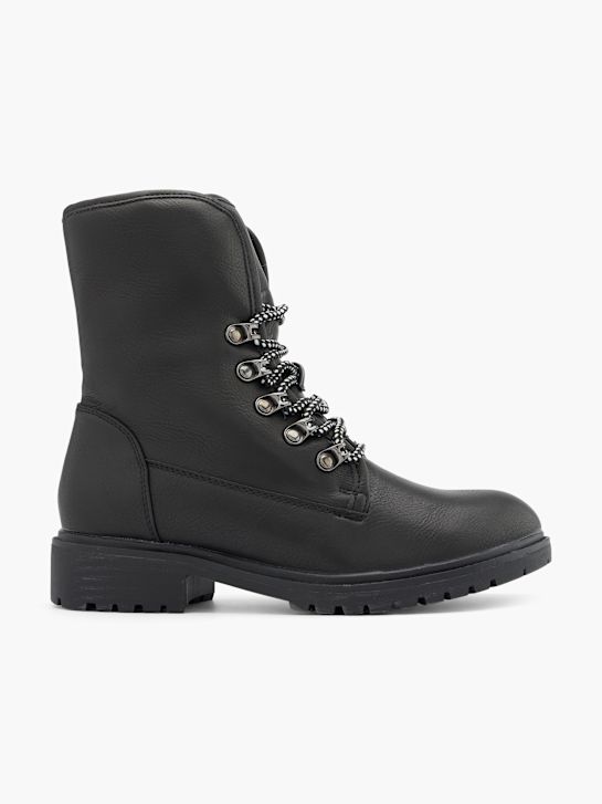 land rover lace-up bota preta deichmann