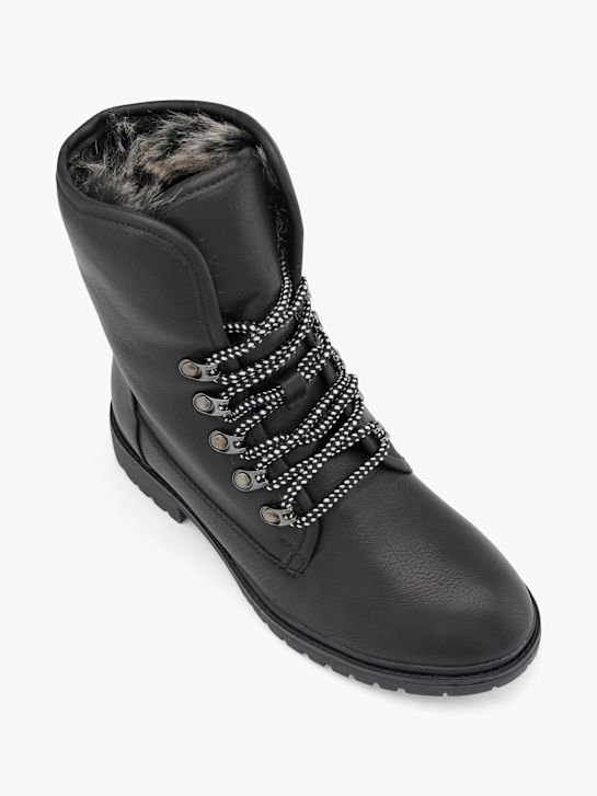land rover lace-up bota preta deichmann