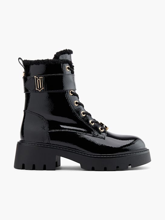 Ímpios lace-up bota preta deichmann