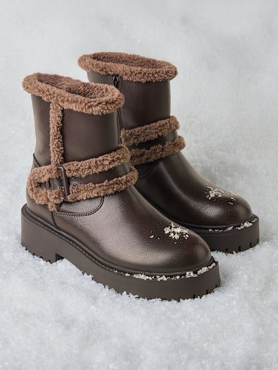 passarela de inverno boot marrom deichmann