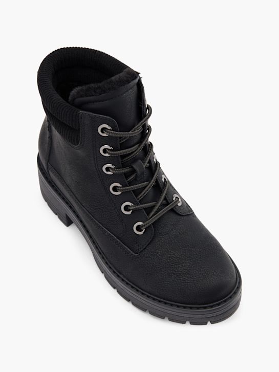 graceland lace-up bota preta deichmann